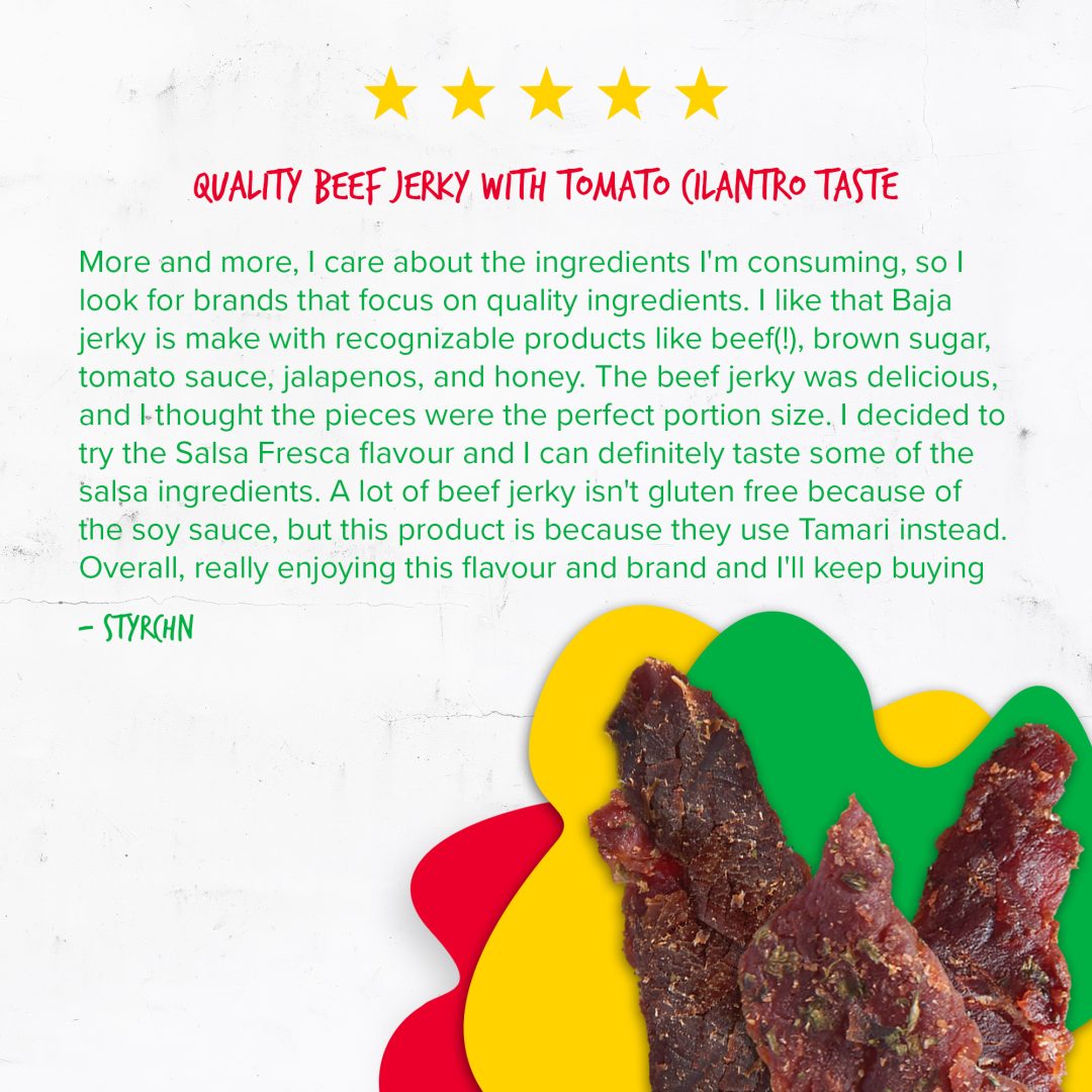 Baja Vida Beef Jerky Salsa Fresca Review