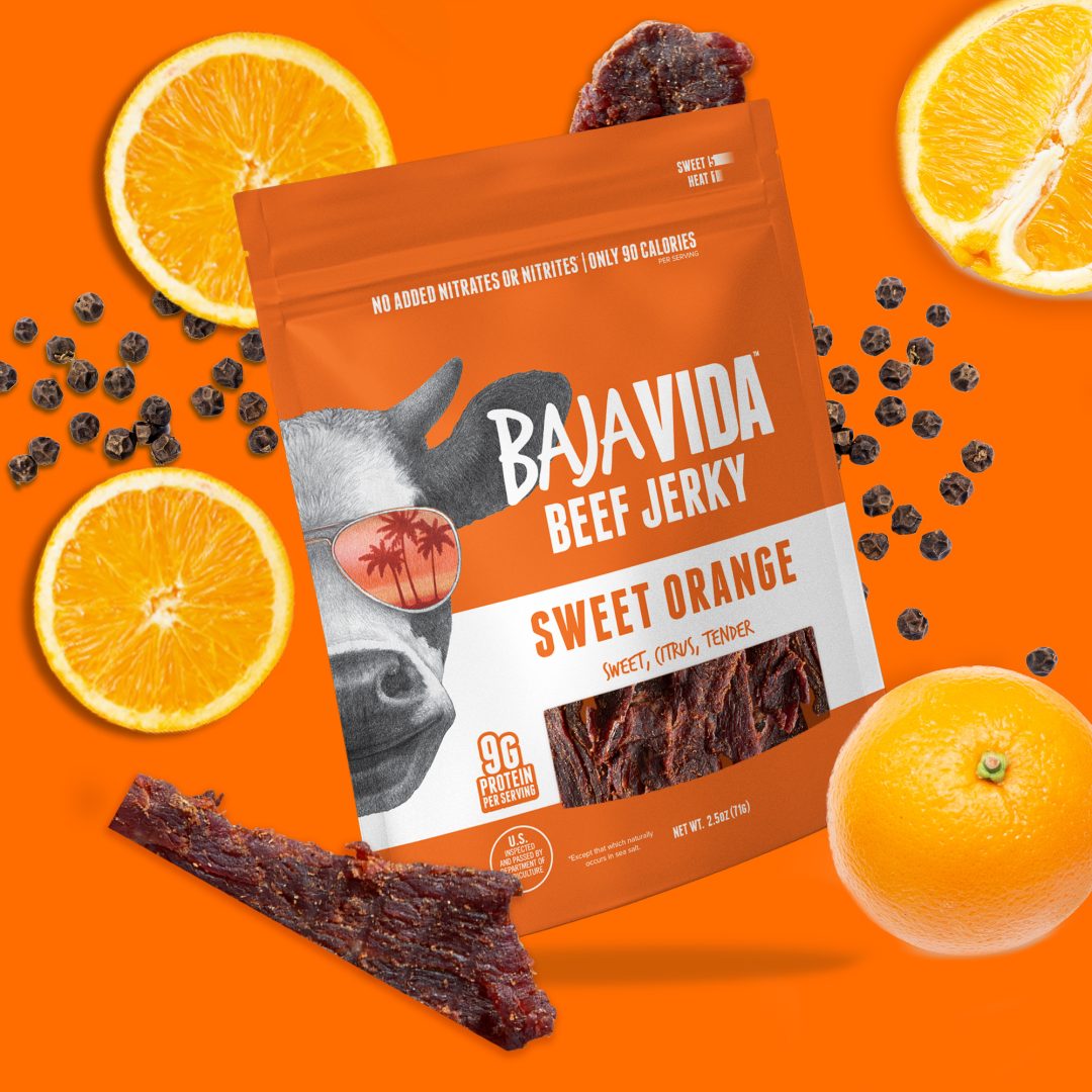 Baja Vida Beef Jerky Sweet Orange Flavor Cues