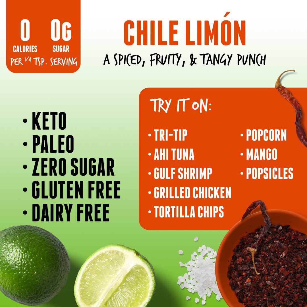 Baja Vida Seasonings - Chile Limón - Callouts