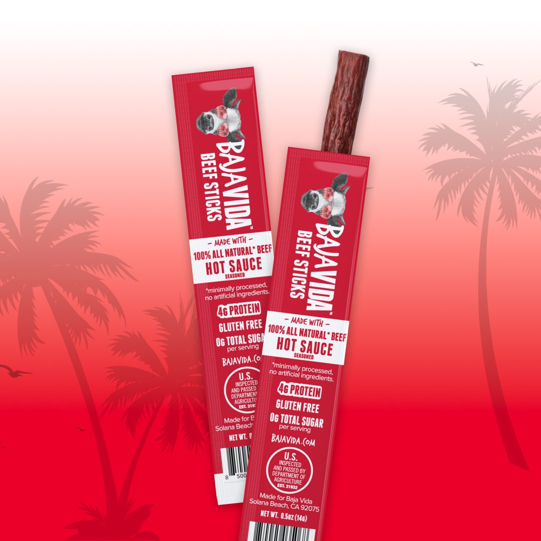 Baja Vida Beef Sticks - Hot Sauce - 0.5oz