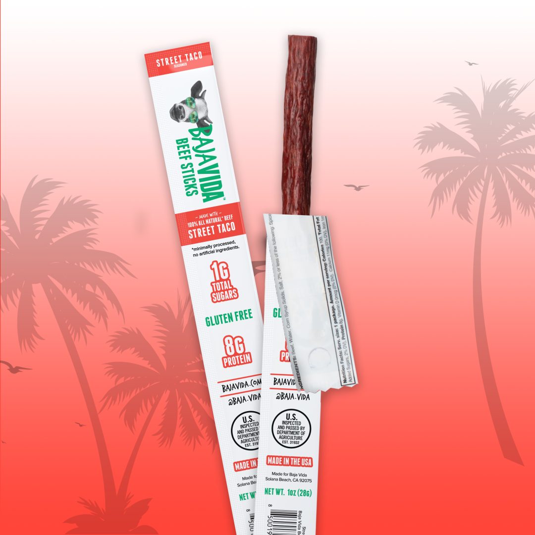 Baja Vida Beef Sticks - Street Taco - 1oz sticks